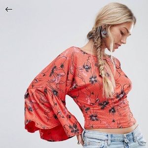 Free People Last Time Floral Blouse